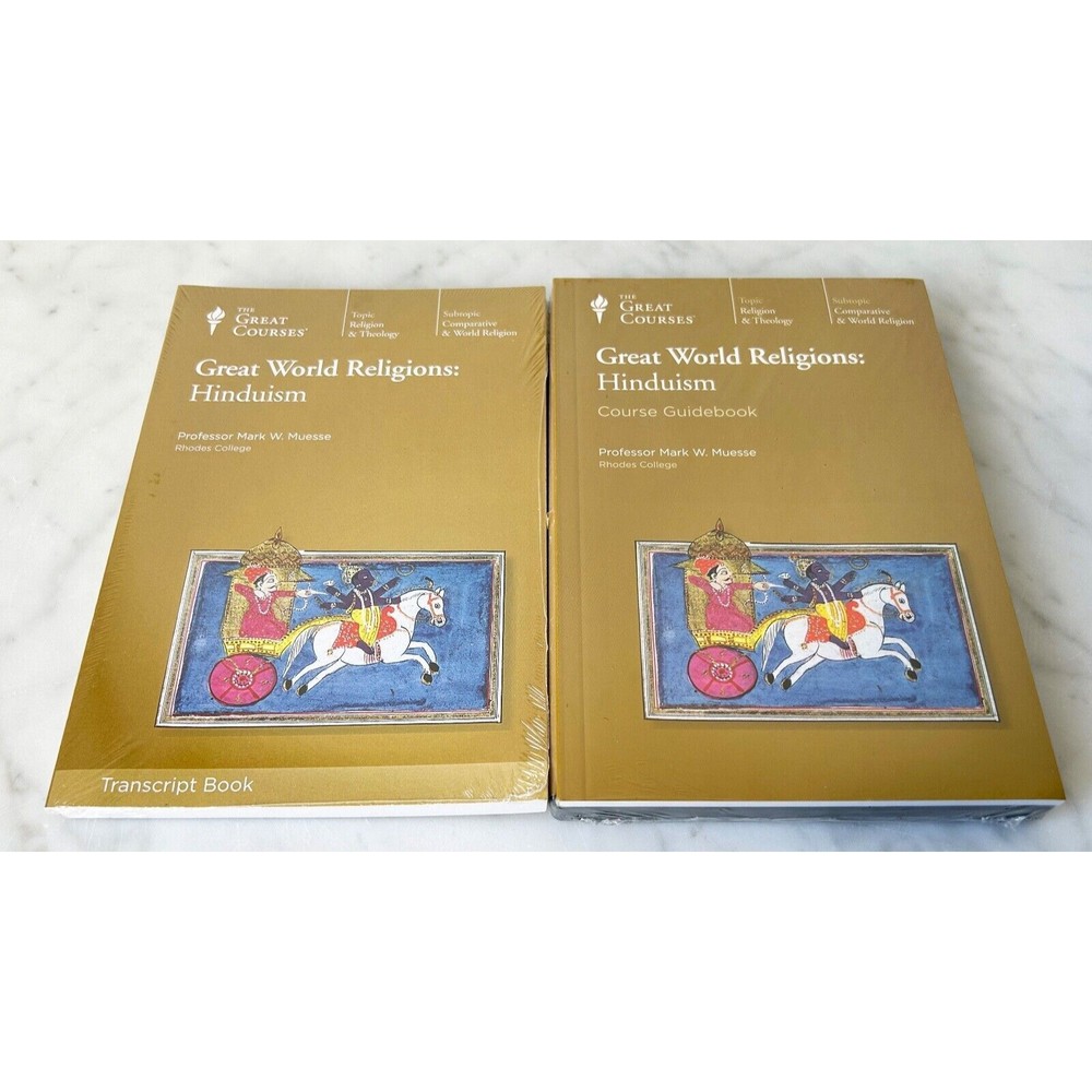 Great Courses Great World Religions-Hinduism DVDs-Guidebook-Transcript Book NEW